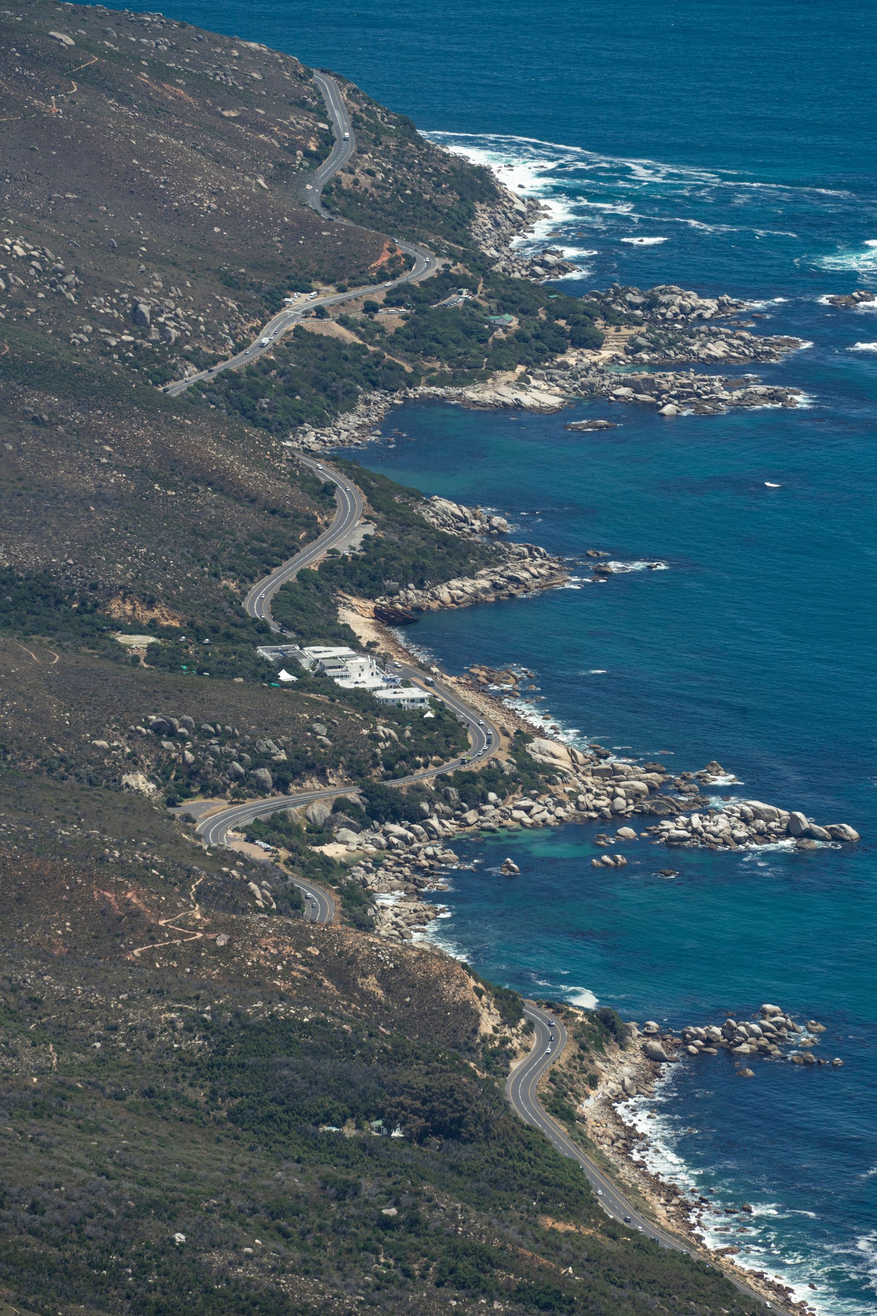 Curvy road close to the sea