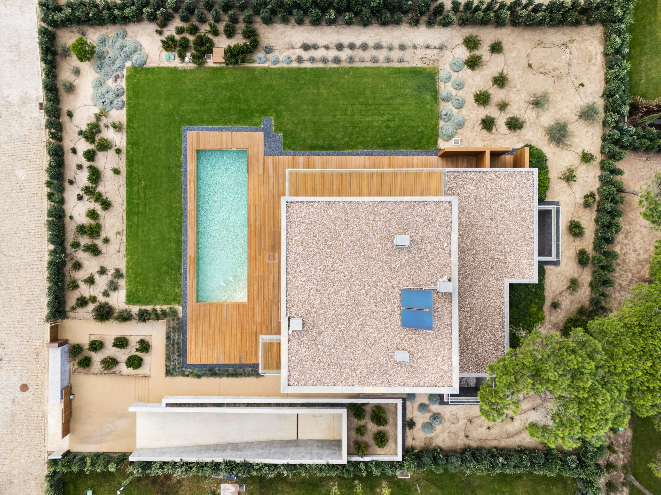Property viewed from above