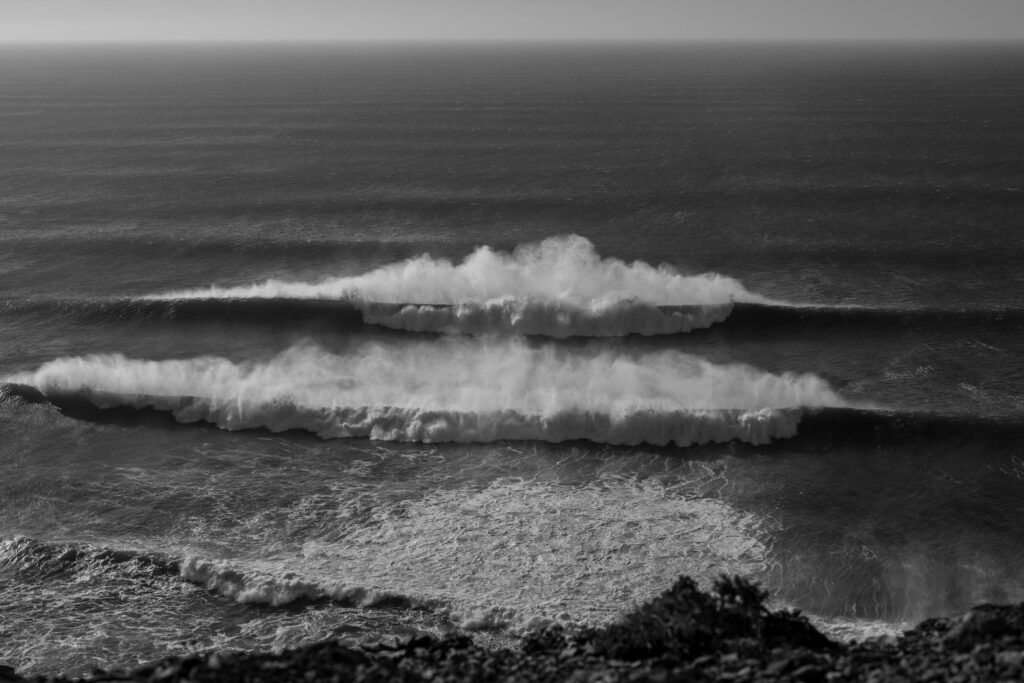 Mar agitado de inverno